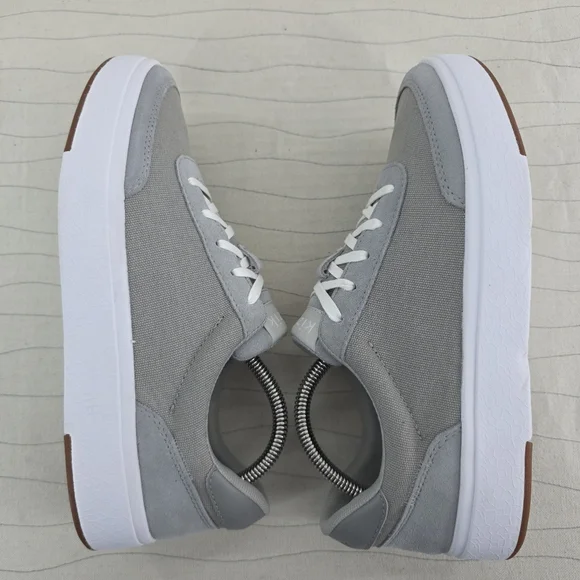 Kizik Unisex Prague Gray Canvas Suede Casual Sneakers Shoes Size 7.5 M/ 9 W - Picture 8 of 10